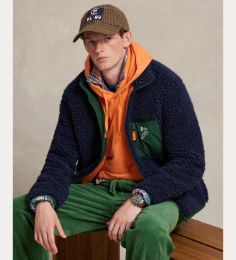 Polo Ralph Lauren Casaco polar com logtipo azul-marinho