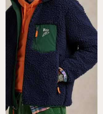 Polo Ralph Lauren Casaco polar com logtipo azul-marinho