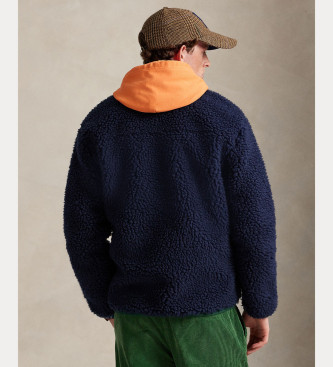Polo Ralph Lauren Casaco polar com logtipo azul-marinho