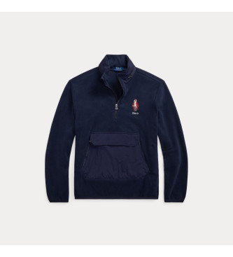 Polo Ralph Lauren Bear Fleece Hybrid Polo Jacket navy 