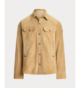 Polo Ralph Lauren Chaqueta reversible de tafet�n y ante marr�n