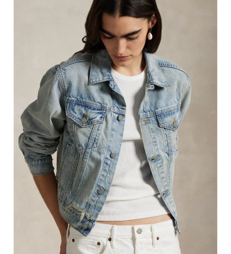 Polo Ralph Lauren Truckerjakke i bl� denim
