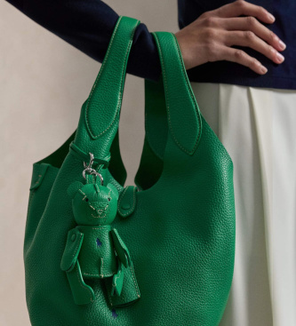 Polo Ralph Lauren Charm para bolso Bear verde 