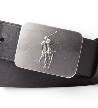 Polo Ralph Lauren Cinto de couro 1 5/8 preto