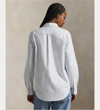 Polo Ralph Lauren Camisa Classic Fit Striped Oxford hvid, blå