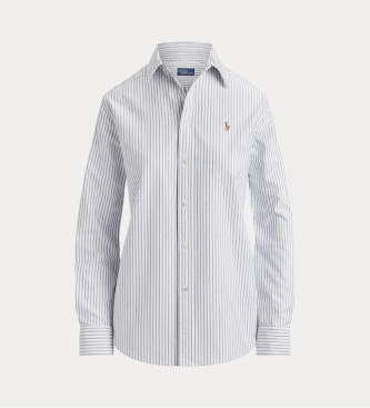 Polo Ralph Lauren Camisa Classic Fit Striped Oxford hvid, blå