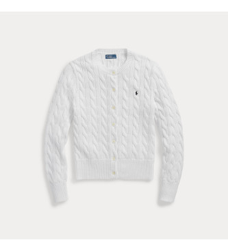 Polo Ralph Lauren Katoenen vest van gebreide stof met witte achten