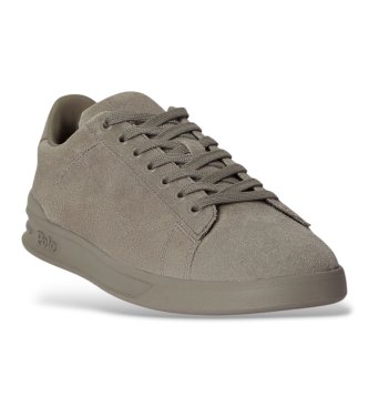 Polo Ralph Lauren Deportiva Heritage Court II de camurça cinza