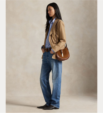 Polo Ralph Lauren Bruine wollen blazer met dubbele borst