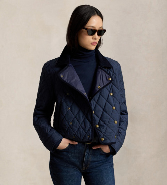 Polo Ralph Lauren Casaco acolchoado de dupla fileira de botões azul-marinho