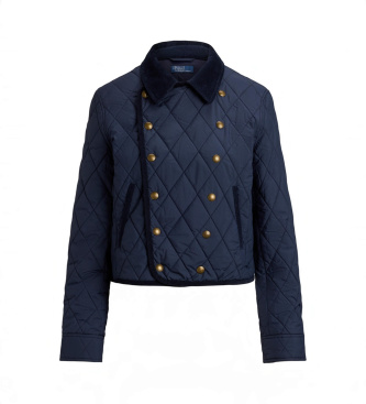 Polo Ralph Lauren Casaco acolchoado de dupla fileira de botões azul-marinho