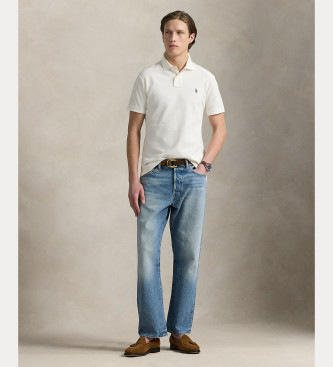 Polo Ralph Lauren Das ikonische cremefarbene Piqu-Poloshirt