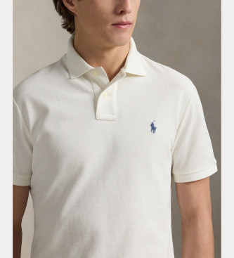 Polo Ralph Lauren Das ikonische cremefarbene Piqu-Poloshirt