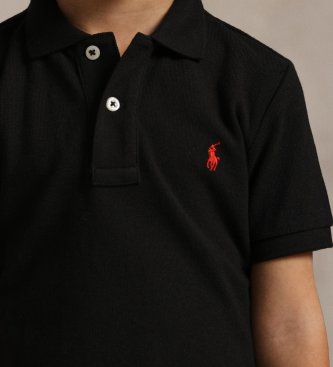 Polo Ralph Lauren Iconic black pique polo shirt