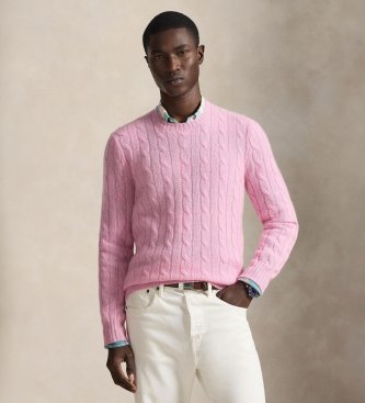 Polo Ralph Lauren The pink cable-knit cashmere sweater