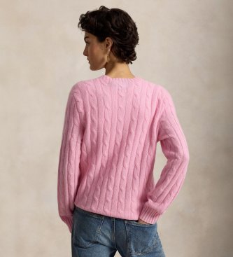 Polo Ralph Lauren The pink cable-knit cashmere sweater