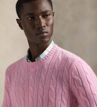 Polo Ralph Lauren The pink cable-knit cashmere sweater
