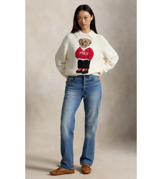 Polo Ralph Lauren Pulover iz lana in bomba?a z belim Polo Bear