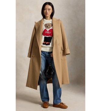 Polo Ralph Lauren Pulover iz lana in bomba?a z belim Polo Bear
