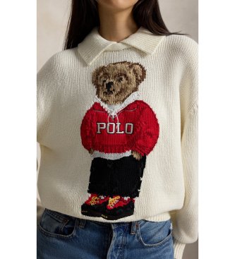 Polo Ralph Lauren Pulover iz lana in bomba?a z belim Polo Bear