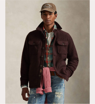 Polo Ralph Lauren Camicia Felted marrone