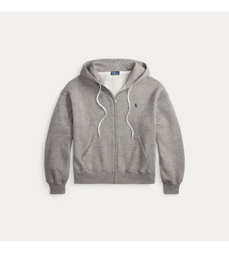 Polo Ralph Lauren Graues Sweatshirt mit Reiverschluss