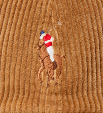 Polo Ralph Lauren Brun fløjls-baseballkasket