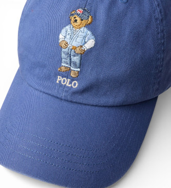 Polo Ralph Lauren Cappellino in twill con orso Polo blu
