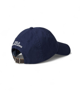 Polo Ralph Lauren Twillkeps med marinbl Bear Polo