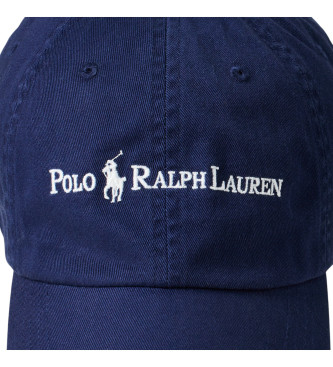 Polo Ralph Lauren Čepica iz mornariškega bombažnega kepra