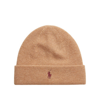Polo Ralph Lauren Bonnet en cachemire brun lavable