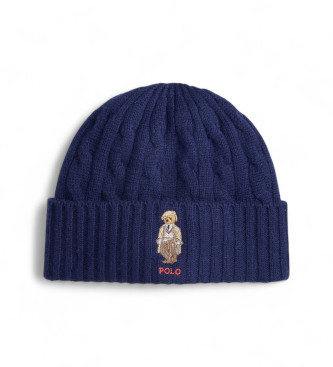 Polo Ralph Lauren Wełniana czapka w kolorze granatowym