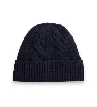 Polo Ralph Lauren Berretto in misto lana con Polo Bear blu navy