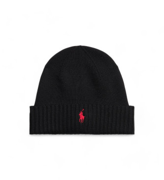 Polo Ralph Lauren Bonnet en mrinos noir