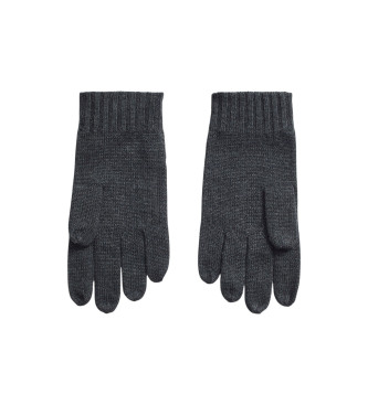Polo Ralph Lauren Guantes de lana con logotipo gris