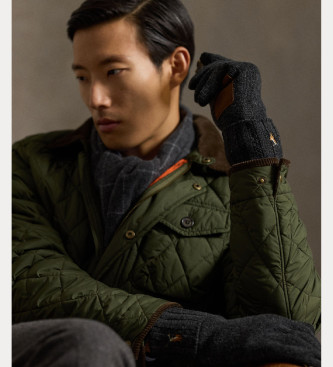 Polo Ralph Lauren Grijze handschoenen van merinowol