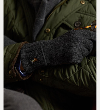 Polo Ralph Lauren Grijze handschoenen van merinowol