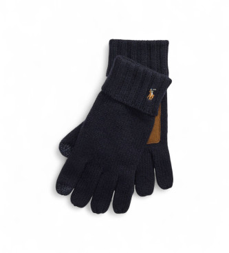 Polo Ralph Lauren Guanti touchscreen in lana merino blu navy