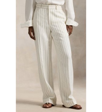 Polo Ralph Lauren Pantalon en chanvre Relaxed Straight Fit blanc cassé