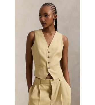 Polo Ralph Lauren Beige väst i hampa