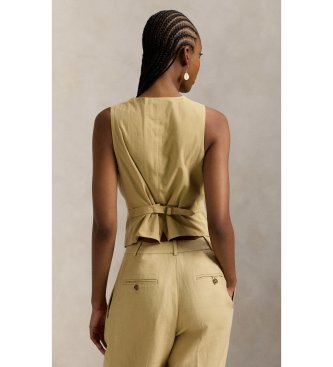 Polo Ralph Lauren Beige väst i hampa