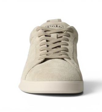 Polo Ralph Lauren Sneakers in Pelle Lace beige
