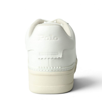 Polo Ralph Lauren White Leather Masters Low Sneakers