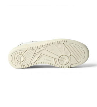 Polo Ralph Lauren White Leather Masters Low Sneakers