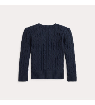 Polo Ralph Lauren Camisola de malha com fios azul-marinho