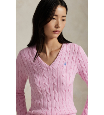 Polo Ralph Lauren Jersey Cable Knit rosa
