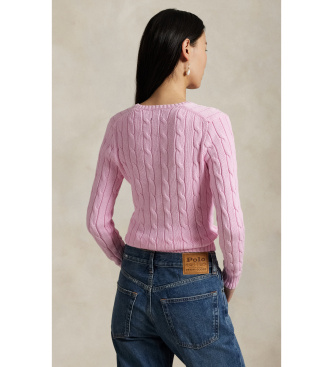 Polo Ralph Lauren Jersey Cable Knit rosa