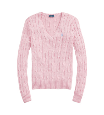 Polo Ralph Lauren Jersey Cable Knit rosa