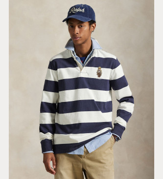 Polo Ralph Lauren Pull Polo Bear Classic Fit bleu, blanc
