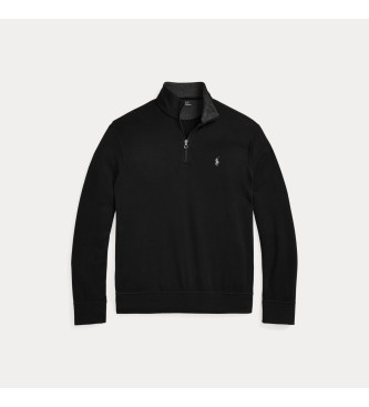 Polo Ralph Lauren Black zip neck jumper